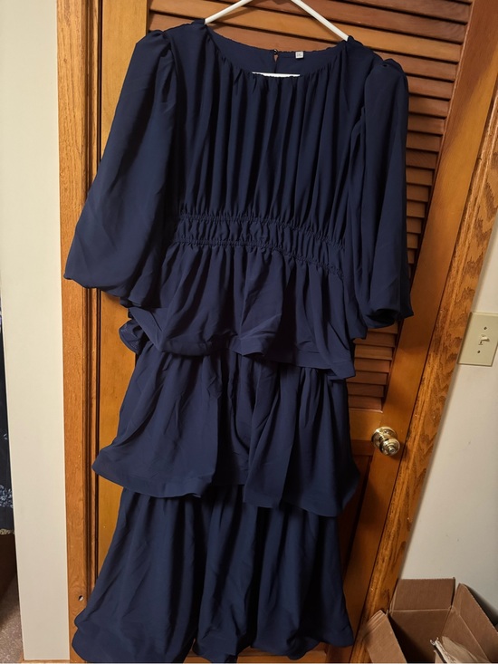 KKboutique21 Dresses & Skirts - Navy Tiered Ruffle Maxi Dress
